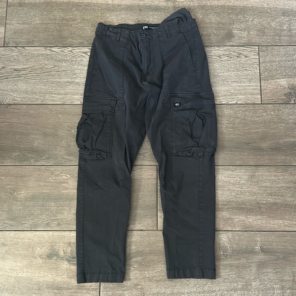 ZARA BLACK CARGO PANTS